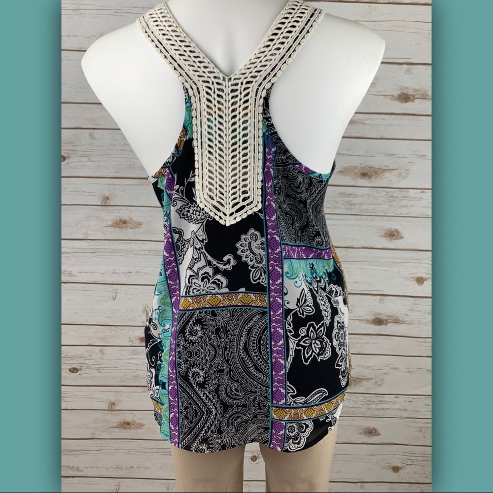 APT 9 Racerback Multi-Colored Floral Top - Picture 2 of 9
